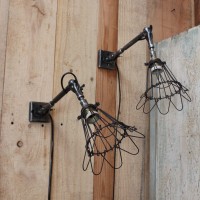 Paire d'appliques industrielles