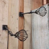 Paire d'appliques industrielles