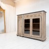 Oak and bluestone display cabinet, early 20th century