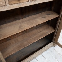 Oak and bluestone display cabinet, early 20th century