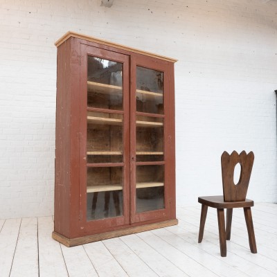 Two-door display cabinet, early 20th century