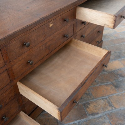 Double-sided oak island unit, 1920s