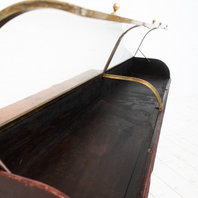Impressive brass display cabinet, 1920s