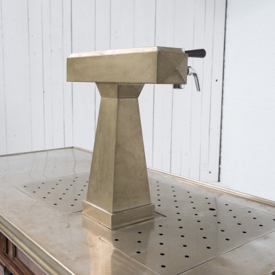 Ancien bar en bois et cuivre, 1920