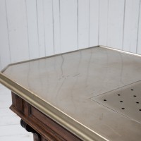 Antique wooden and copper bar, 1920.