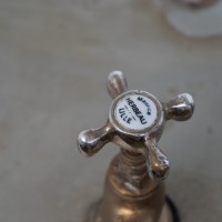 Antique wooden and copper bar, 1920.