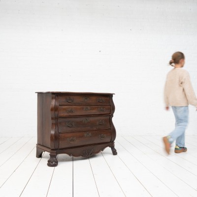 Commode Hollandaise en chêne, fin XIXème