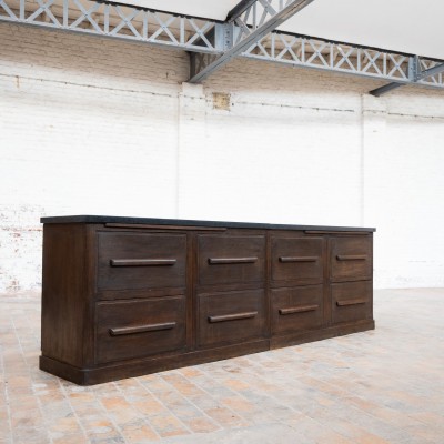 Grand meuble de métier à tiroirs, début XXème