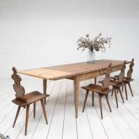 Grande table de ferme et ses allonges, début XXème
