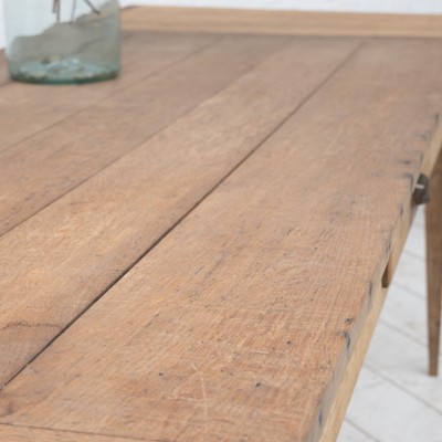 Grande table de ferme et ses allonges, début XXème