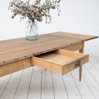 Grande table de ferme et ses allonges, début XXème