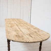 Large wooden community table, early 20th century