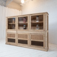 Ancienne vitrine en chêne 6 portes