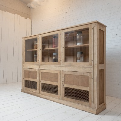 Ancienne vitrine en chêne 6 portes