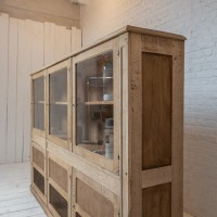 Ancienne vitrine en chêne 6 portes