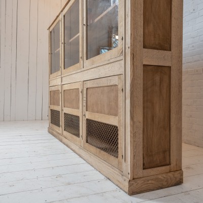 Ancienne vitrine en chêne 6 portes