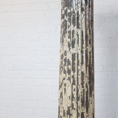 Paire de colonnes en zinc, XIXème