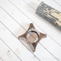 Paire de colonnes en zinc, XIXème