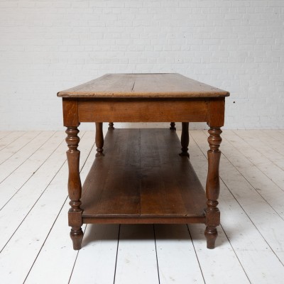 Early 20th century oak draper's table