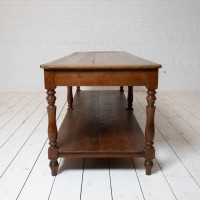 Table de drapier en chêne, début XXème