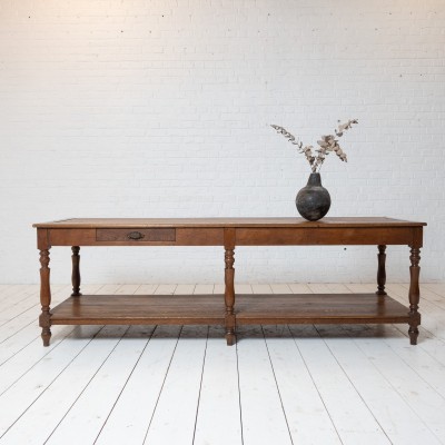 Early 20th century oak draper's table