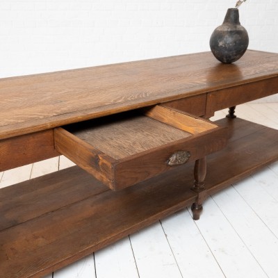 Early 20th century oak draper's table