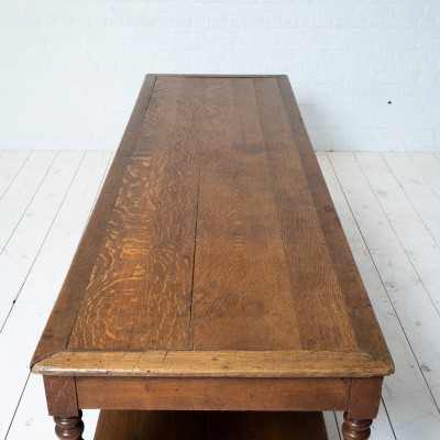 Early 20th century oak draper's table