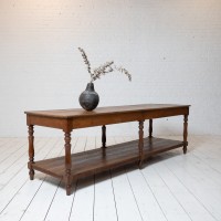 Table de drapier en chêne, début XXème