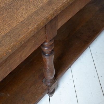 Table de drapier en chêne, début XXème