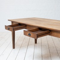 Ancienne table de ferme en chêne, fin XIXème