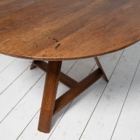 Antique winemaker's round table, late 19th century