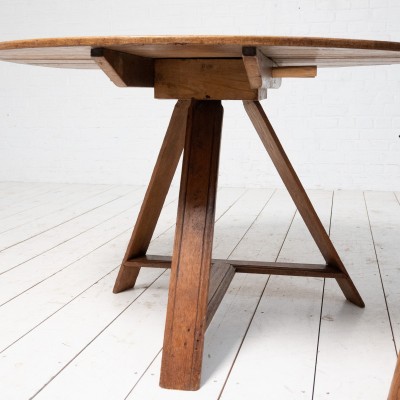 Antique winemaker's round table, late 19th century