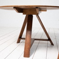 Ancienne table ronde de vigneron, fin XIXème