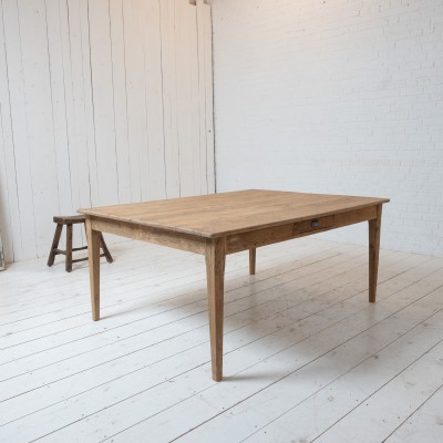 Large table de ferme en chêne, début XXème