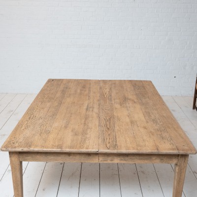 Large table de ferme en chêne, début XXème