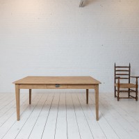 Large table de ferme en chêne, début XXème