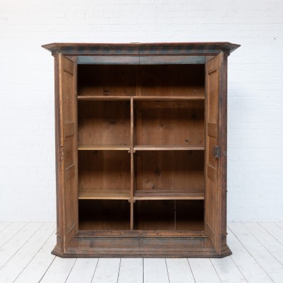 Armoire en bois polychrome, XIXème
