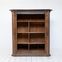 Wooden cabinet polychrome decoration, 19th