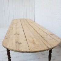 Large wooden community table, early 20th century