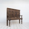 Antique wooden bench, early 20th century