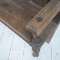 Antique wooden bench, early 20th century