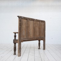 Antique wooden bench, early 20th century