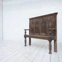 Antique wooden bench, early 20th century