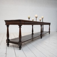 Grande table de drapier en chêne, début XXème
