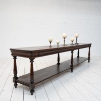 Grande table de drapier en chêne, début XXème