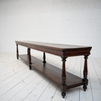 Grande table de drapier en chêne, début XXème