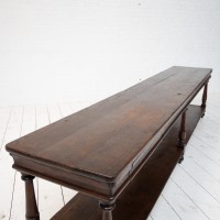 Grande table de drapier en chêne, début XXème