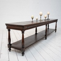 Grande table de drapier en chêne, début XXème