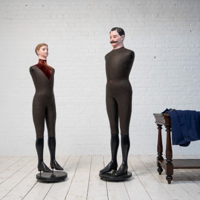 Rare ensemble de mannequins de présentation Stockman Paris, 1890