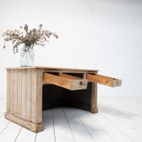Wooden drugstore counter, 1920